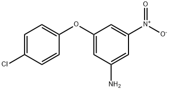 3-(4-chlorophenoxy)-5-nitroaniline Struktur