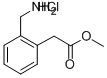 METHYL 2-(2-(AMINOMETHYL)PHENYL)ACETATE HYDROCHLORIDE Struktur