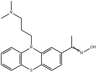 1-[10-(3-Dimethylaminopropyl)-10H-phenothiazin-2-yl]ethanone oxime Struktur