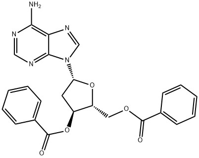 3'-O,5'-O-Dibenzoyl-2'-deoxyadenosine Struktur