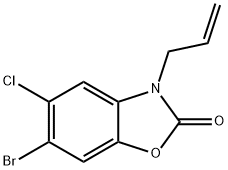 3-Allyl-6-bromo-5-chlorobenzoxazol-2(3H)-one 結(jié)構(gòu)式