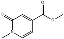 1-Methyl-2-oxo-1,2-dihydropyridine-4-carboxylic acid methyl ester Struktur