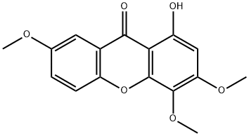 1-Hydroxy-3,4,5-trimethoxyxanthone Struktur