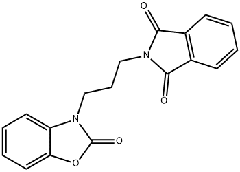 2-[3-(2-oxobenzooxazol-3-yl)propyl]isoindole-1,3-dione Struktur