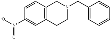 2-benzyl-6-nitro-1,2,3,4-tetrahydroisoquinoline Struktur