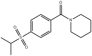 1-[p-(Isopropylsulfonyl)benzoyl]piperidine Struktur