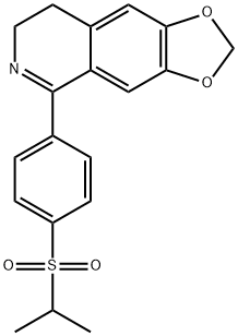 7,8-Dihydro-5-[4-(isopropylsulfonyl)phenyl]-1,3-dioxolo[4,5-g]isoquinoline Struktur