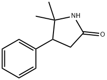 5,5-Dimethyl-4-phenylpyrrolidin-2-one Struktur