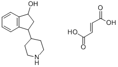 1-Indanol, 3-(4-piperidyl)-, fumarate (1:1) (salt) Struktur