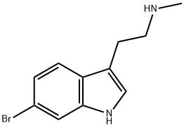 2-(6-bromo-1H-indol-3-yl)-N-methylethanamine Struktur