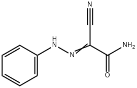 2-Phenylhydrazono-2-cyanoacetamide Struktur