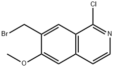 7-(BROMOMETHYL)-1-CHLORO-6-METHOXYISOQUINOLINE Struktur