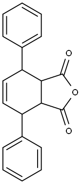 4,7-diphenyl-3a,4,7,7a-tetrahydroisobenzofuran-1,3-dione Struktur