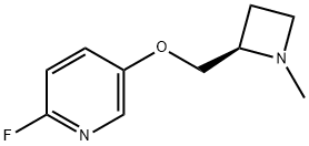 Pyridine, 2-fluoro-5-[[(2R)-1-methyl-2-azetidinyl]methoxy]- (9CI) Struktur