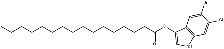 5-BROMO-6-CHLORO-3-INDOXYL PALMITATE Struktur