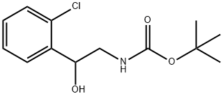 [2-(2-CHLOROPHENYL)-2-HYDROXYETHYL]-CARBAMIC ACID 1,1-DIMETHYLETHYL ESTER Struktur