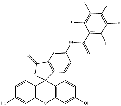 5-(PENTAFLUOROBENZOYLAMINO)FLUORESCEIN Struktur