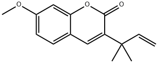 3－（1，1－Dimethyl allyl）herniarin Struktur