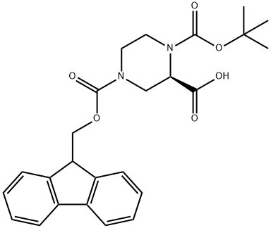 (R)-1-N-BOC-4-N-FMOC-2-PIPERAZINE CARBOXYLIC ACID
 price.