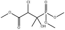 BUTYRIC ACID, 2-CHLORO-3-HYDROXY-3-PHOSPHONO-, TRIMETHYL ESTER Struktur