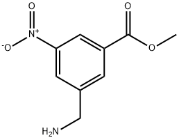 Benzoic acid, 3-(aminomethyl)-5-nitro-, methyl ester (9CI) Struktur