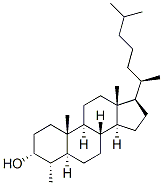 Cholestan-3-ol, 4-methyl-, (3alpha,4alpha,5alpha)- Struktur