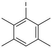 2,3,5,6-Tetramethyliodobenzene Struktur