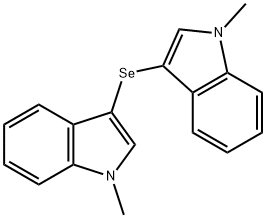 Bis(1-methyl-1H-indol-3-yl) selenide Struktur