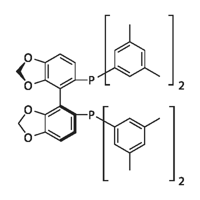 (S)-(-)- 5,5-雙[二(3,5 -二甲苯基)膦基]-4,4- 二-1 ,3-苯并二氧雜環(huán)戊烯 結構式