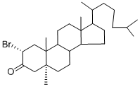 2-BROMO-17-(1,5-DIMETHYLHEXYL)-5,10,13-TRIMETHYLPERHYDROCYCLOPENTA[A]PHENANTHREN-3-ONE Struktur