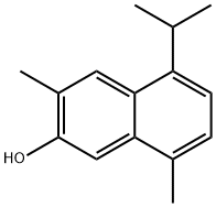 3,8-Dimethyl-5-isopropyl-2-naphthol Struktur