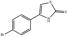 37(4-BROMOPHENYL)-2-THIAZOLETHIOL Struktur