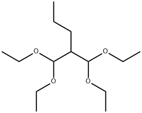 2-DIETHOXYMETHYL-1,1-DIETHOXYPENTANE Struktur