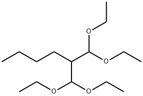 2-DIETHOXYMETHYL-1,1-DIETHOXYHEXANE Struktur