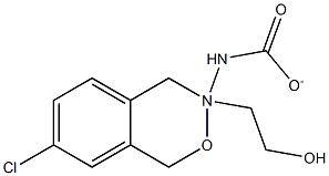 Carbamic acid 2-(7-chloro-3,4-dihydro-1H-2,3-benzoxazin-3-yl)ethyl ester Struktur