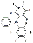 Bis(pentafluorophenyl)phenylstibine Struktur