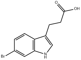 3-(6-bromo-1H-indol-3-yl)propanoic acid Struktur