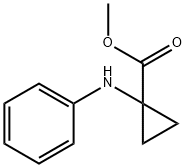 Cyclopropanecarboxylic acid, 1-(phenylamino)-, methyl ester (9CI) Struktur