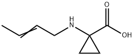 Cyclopropanecarboxylic acid, 1-(2-butenylamino)- (9CI) Struktur