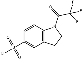 1-(trifluoroacetyl)indoline-5-sulfonyl chloride Struktur