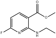 3-Pyridinecarboxylicacid,2-(ethylamino)-6-fluoro-,methylester(9CI) Struktur