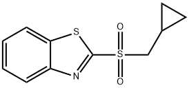 2-(CYCLOPROPYLMETHYLSULFONYL)BENZO[D]THIAZOLE Struktur