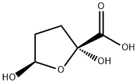 2-Furancarboxylicacid,tetrahydro-2,5-dihydroxy-,(2S,5R)-(9CI) Struktur