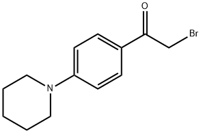 4-(Piperidin-1-yl)phenacyl bromide Struktur