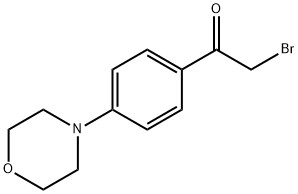 2-Bromo-1-(4-morpholinophenyl)-1-ethanone Struktur