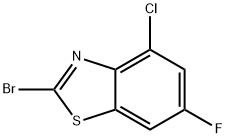 2-BROMO-4-CHLORO-6-FLUOROBENZOTHIAZOLE Struktur