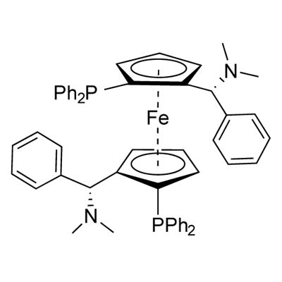 (ALPHAR,ALPHAR)-1,1'-BIS[ALPHA-(DIMETHYLAMINO)BENZYL]-(S,S)-2,2'-BIS(DIPHENYLPHOSPHINO)FERROCENE Structure