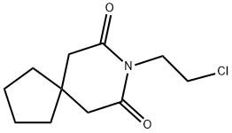 8-(2-CHLORO-ETHYL)-8-AZA-SPIRO[4,5]DECANE-7,9-DIONE Struktur