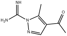 1H-Pyrazole-1-carboximidamide,4-acetyl-5-methyl- Struktur