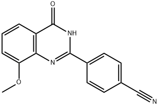 Benzonitrile,  4-(1,4-dihydro-8-methoxy-4-oxo-2-quinazolinyl)-  (9CI) Struktur